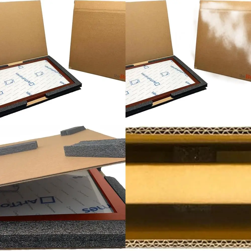 Large Protective Artwork Frame Mirror Shipping Box with Foam Padding