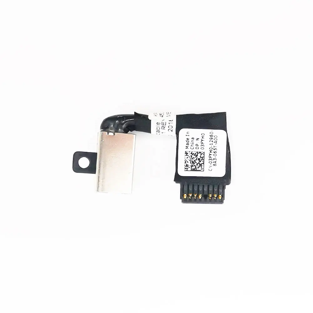 Conector de alimentación de CC con cable para portátil Dell Inspiron 7380, 7373, 7370, P83G, Cable flexible de carga de DC-IN 03FYHO 450.0b502.0011