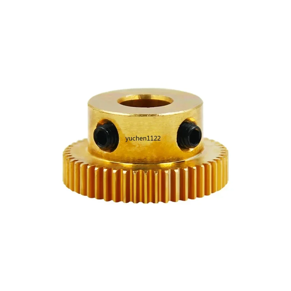 1Pcs 0.5M 20T-60T Spur Gear Brass Pinion Step Gear 0.5 Mod 20 Teeth - 60 Teeth Bore 4/5/6/6.35/7/8/10/12/14/15mm
