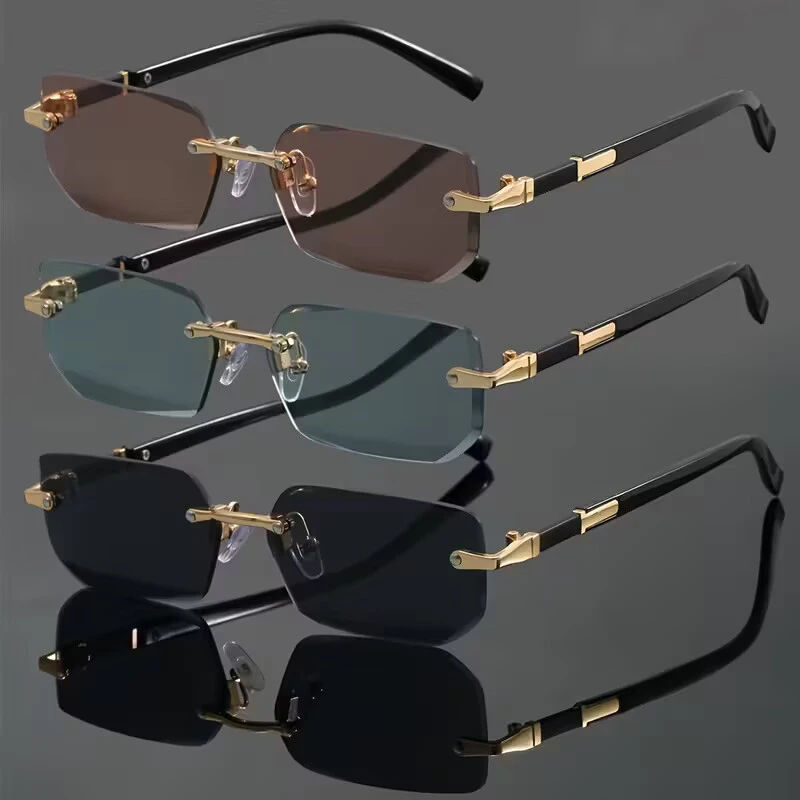 3 قطعة الرجال/النساء متعدد الألوان شخصية عادية بدون شفة نظارات مربعة للحياة اليومية في الهواء الطلق عطلة الشاطئ الشارع التصوير الفوتوغرافي