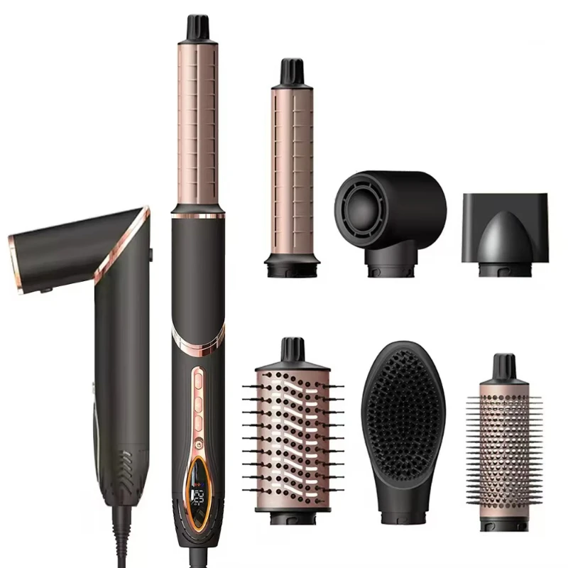 

Professional hair dryer ion rotating automatic curling iron 5 in 1 automatic curling iron set