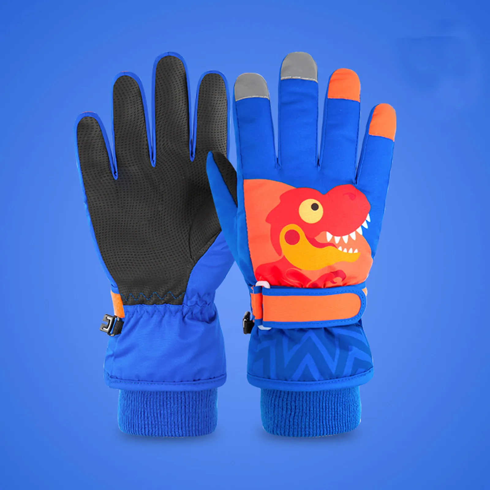 

Bulk Gloves Children Ski Gloves Boys Winter Plush Thick Warm Little Dinosaur Cartoon Bike Baseball Gloves Kids 6