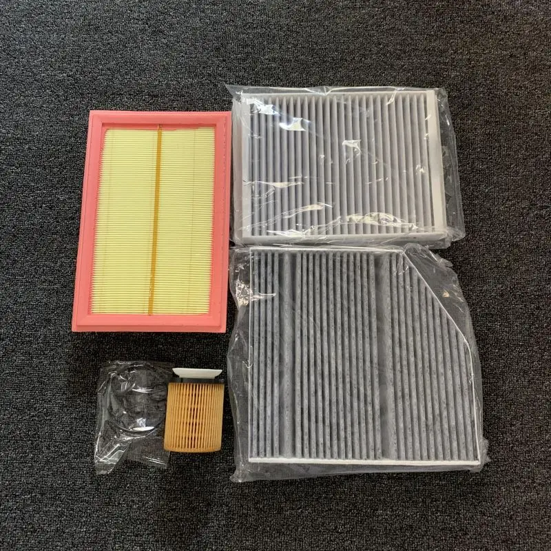 A2740940104 Air Filter+ A1668300218 + A2058350147 + A2701800109 For Benz C200 C200L C260L C300 C350eL (W205)  2.0T 2014-