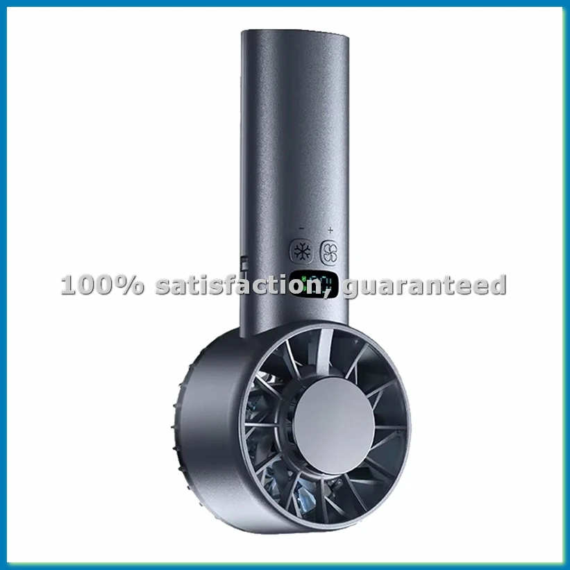 Ice Compress High-Speed Cooling Fan Handheld Fans USB Rechargeable Portable Fan LED Digital Display Travel Outdoor C-A09G