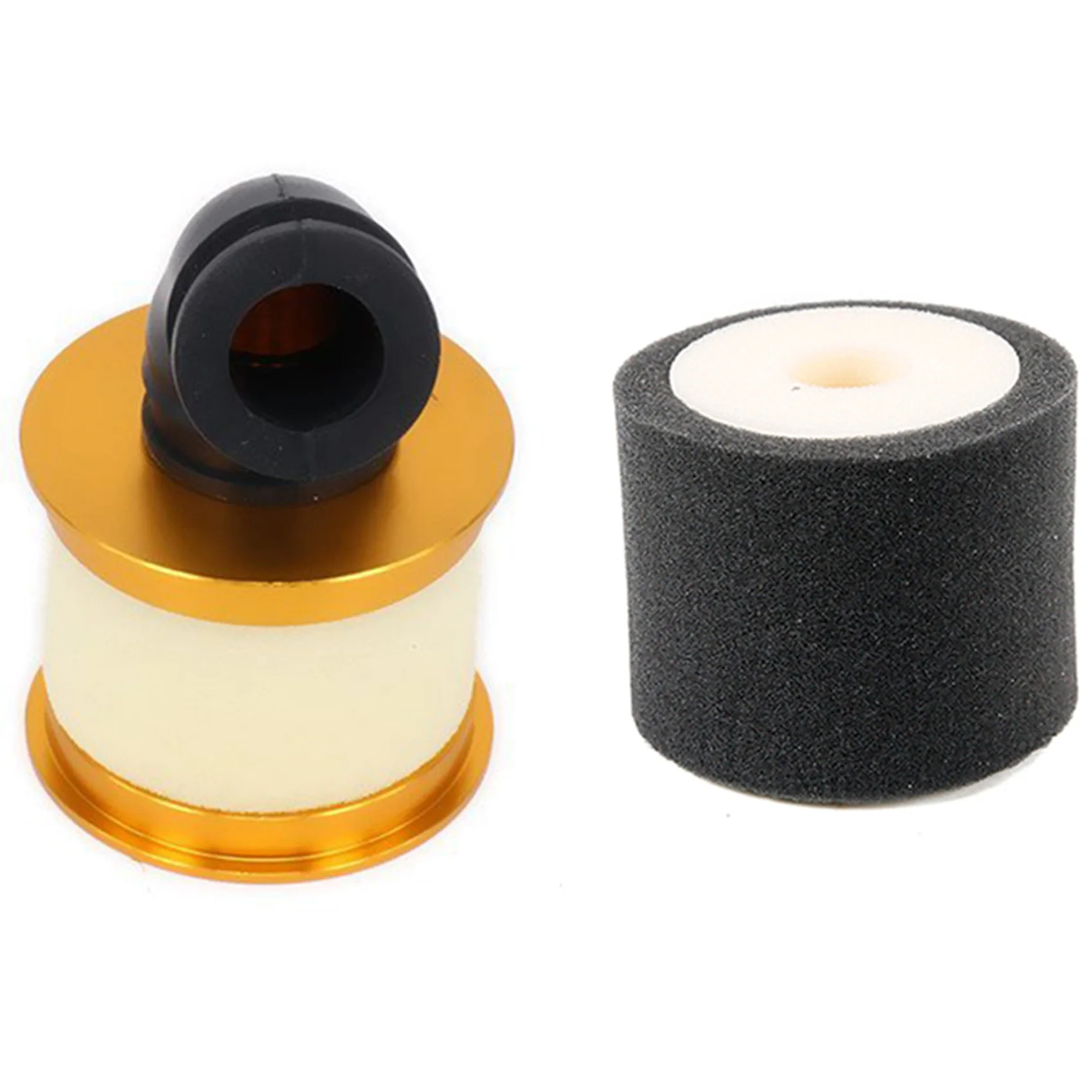 CYGJ-Air Filter Sponge Open Alloy Aluminum 04104 For 1/10 RC Hobby Model Nitro Car,Gold & For 1/5 Baja Air Filter Foam
