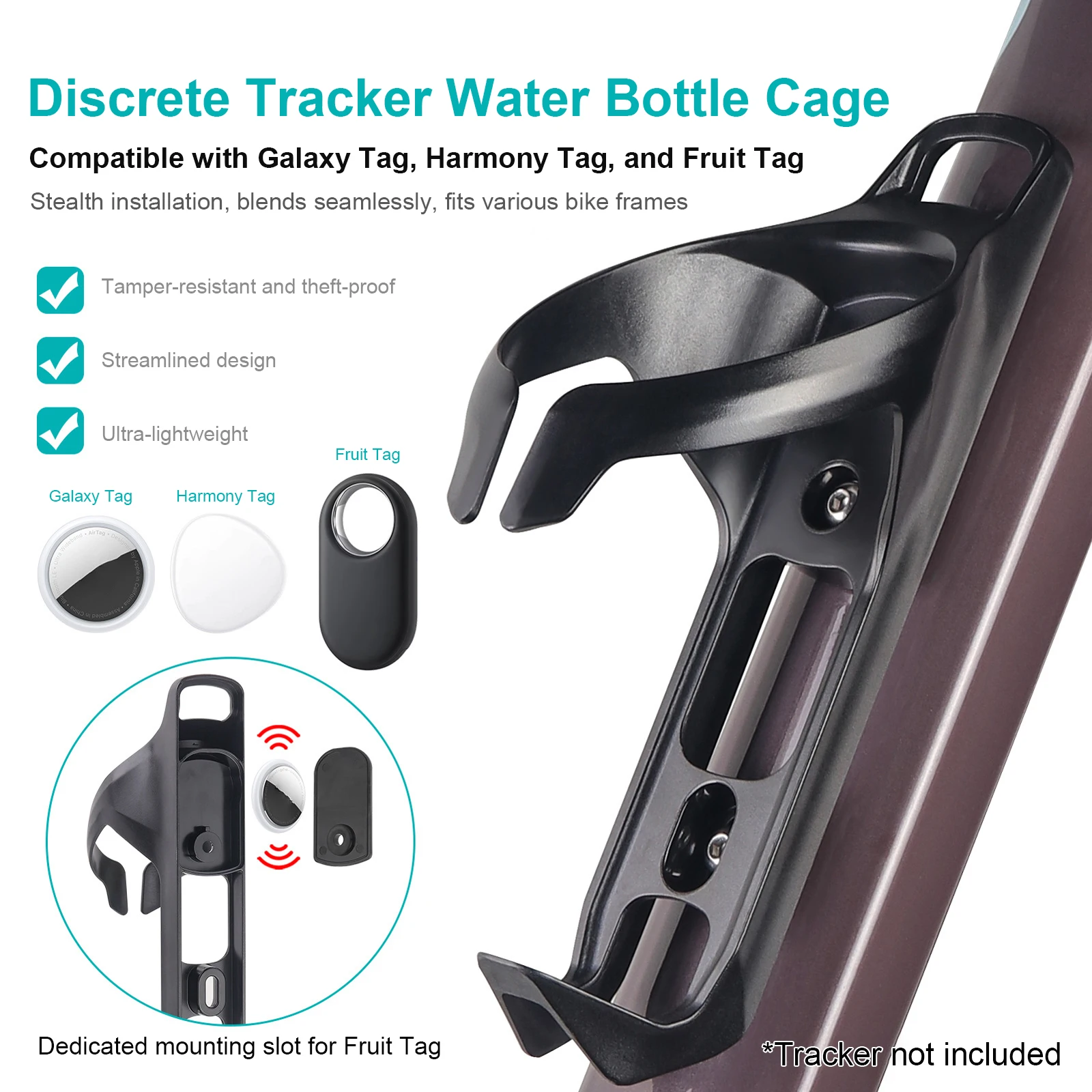 

Bike Mount Positioning Water Bottle Holder Aerodynamic Biking Bottle Holders Bicycle Water Bottle Cage Universal Accessories