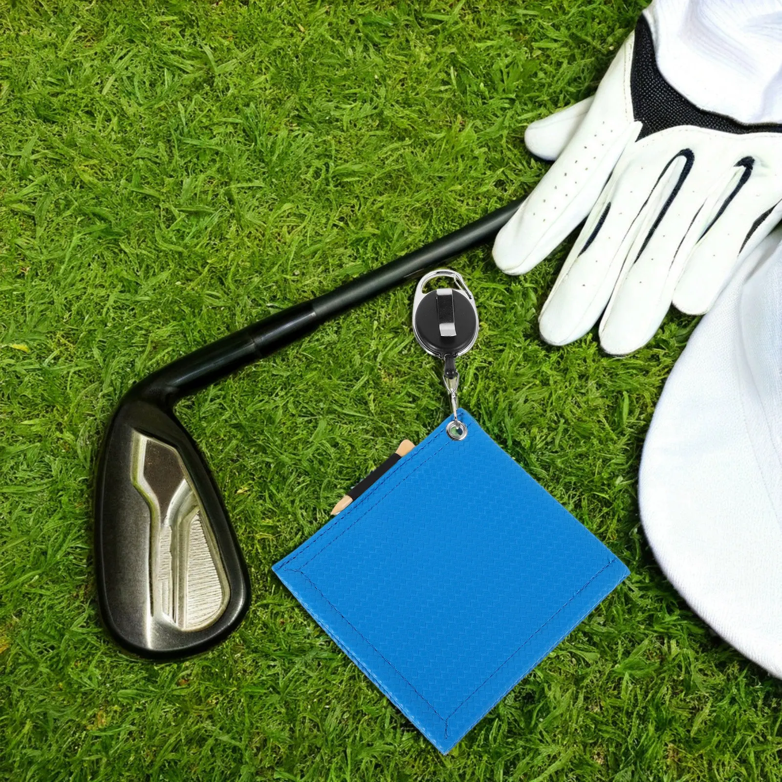 

Выдвижное полотенце для чистки мячей для гольфа, для клюшек и сумок, легкое, портативное, прочное, для эффективной чистки на поле.