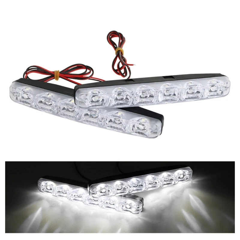 6 LED High Power LED Daytime Running Lights Driving Lamp Universal Fit LED Light