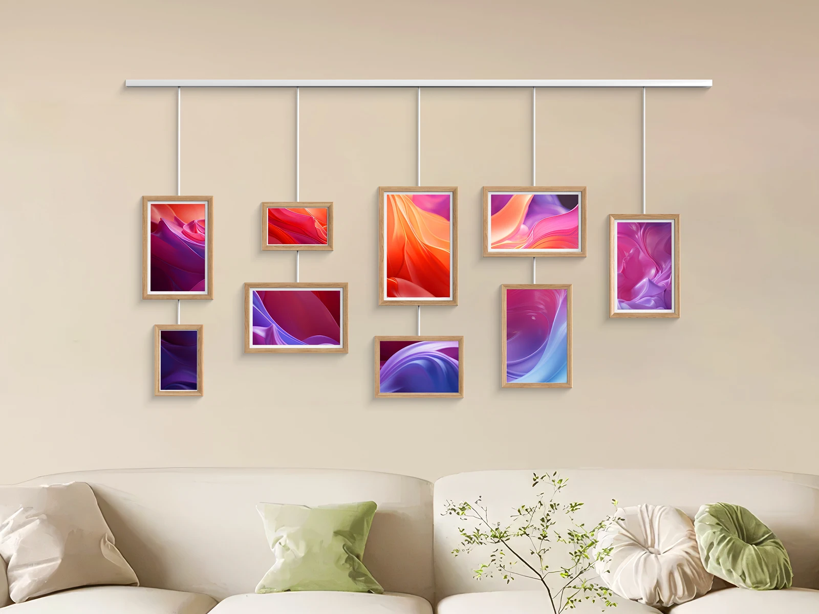 GTMEDIA Smart Gallery Smart Electric Video Photos Slideshow 1280x800 IPS FHD WiFi Multi-Device Digital Photo Frame APP Wall