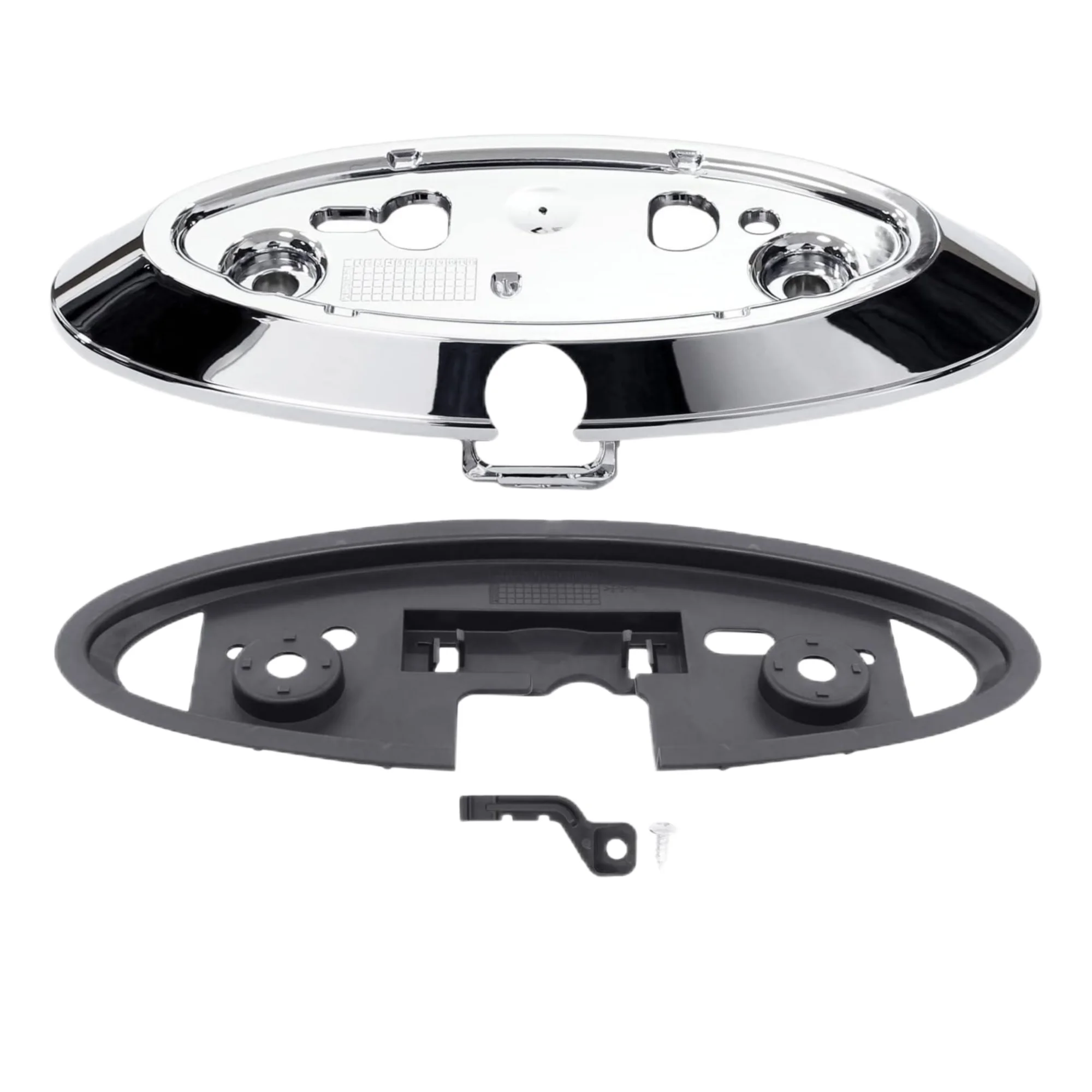 Tailgate Back Up Camera Housing Bezel  AL3Z-19H511-A for Ford F150 F250 F350 2009-2014  Harness and Emblem Housing Chrome