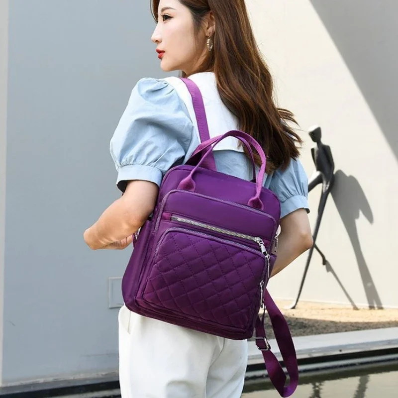 Ransel Wanita 2023 Tas Bahu Wanita Tahan Air Kasual Travel Ransel Oxford Kapasitas Besar Wanita Dompet Hitam Ransel Kasual