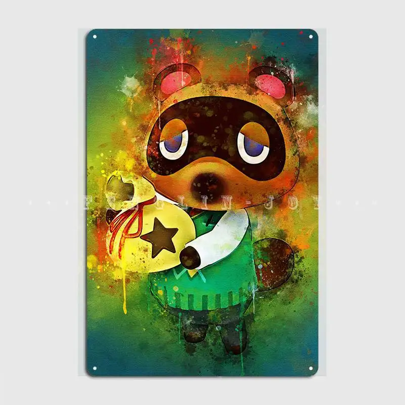 Tom Nook Painting Metal Sign Club Home Club Bar Designing Wall Decor Tin Sign Posters