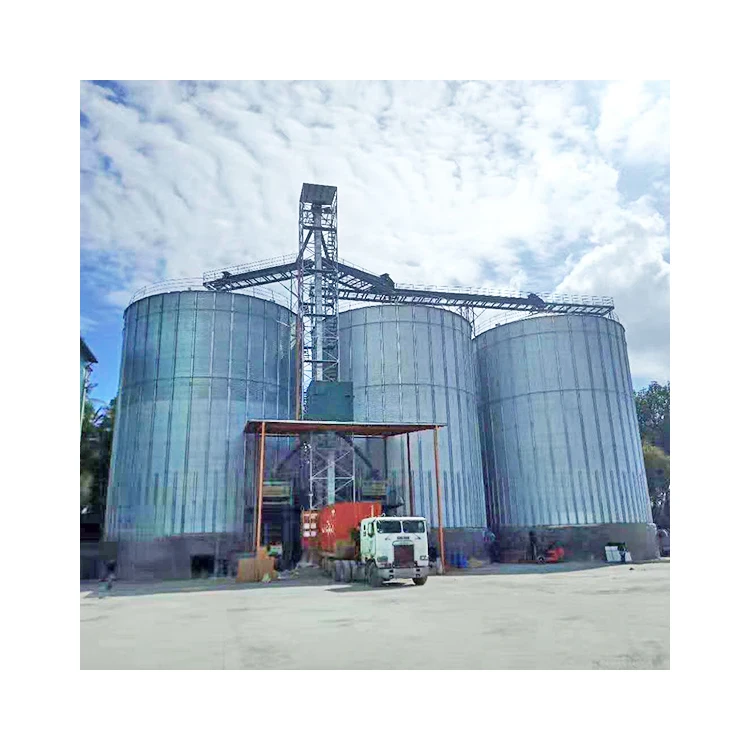 New Design 100T -10000T Temperature and Humidity Silo Hot Galvanized Steel Grain Silo Service Equipment for Sale
