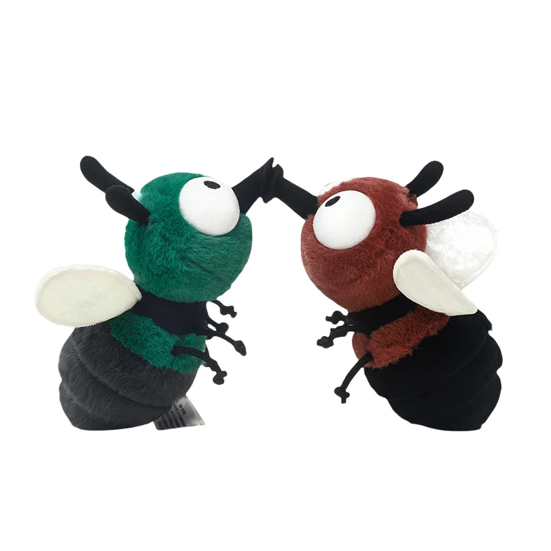 

Funny Cartoon Flying Insects Plush Toys Soft Stuffed Red&Green Fly Doll LivelyInsects Toys Desktop Pets Decor