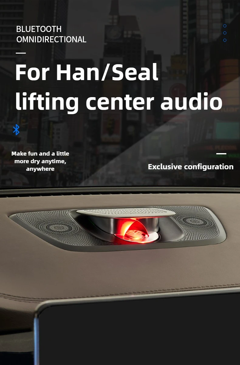 

High Quality Car Center Tweeter Lifting Speaker for BYD Seal 06 DM-i EV Han EV DMi Seal U DMi LED Lights Audio Sound System