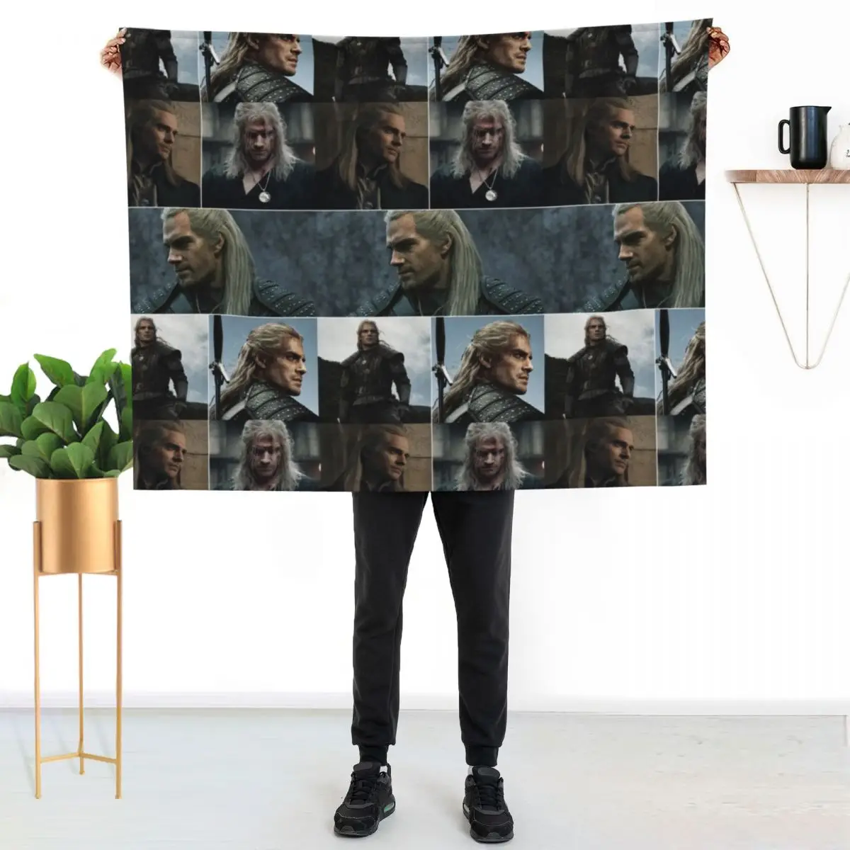 Henry Cavill British actor Novel Character Adaptation Photos Compilation Collage - 1 Throw Blanket