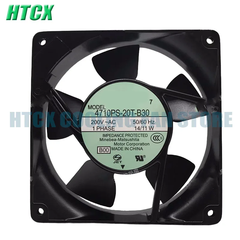 Genuine New  4710PS-20T-B30 12025 120mm AC 200V 14/11W 1 Phase 50/60Hz Cooling Fan