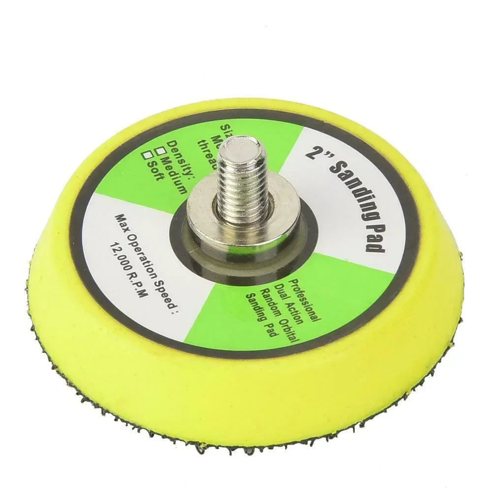 1- 6 นิ้วแผ่นขัดแผ่นขัด HOOK LOOP Backing Pad สําหรับ PNEUMATIC Air Sander เครื่องบดไฟฟ้าโลหะ Orbital Sander