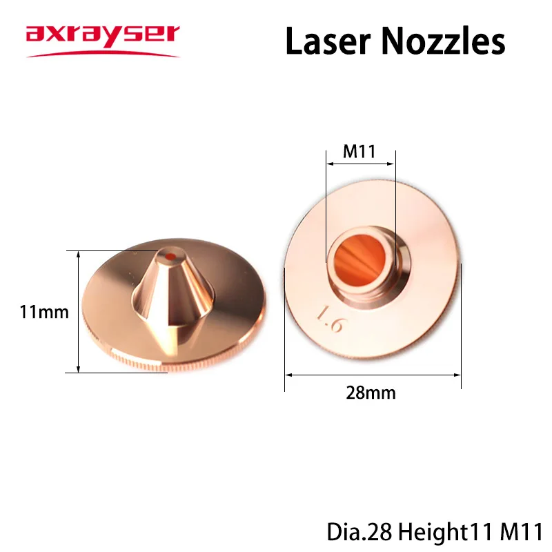 Raytools Laser Nozzles HSG TypeC D28/D32 M11/M14 HANS Precitec WSX Double Layer Head Fiber Laser Cutting Machine Part Consumable