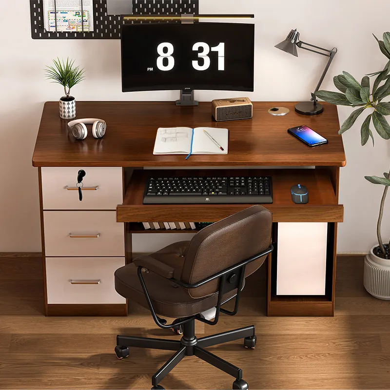 Aesthetic Storage Office Desk Bedroom Computer Design Multifunctional Office Desk Wooden Mesa Ordenador Commercial Furniture