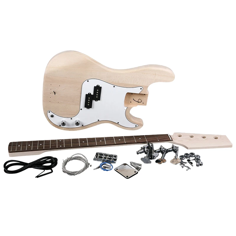 (GK SPB 10) DIY Hot sales factory price musical instruments  Electric Basses Beginner Kits  Basswood Build Your Own Guitar