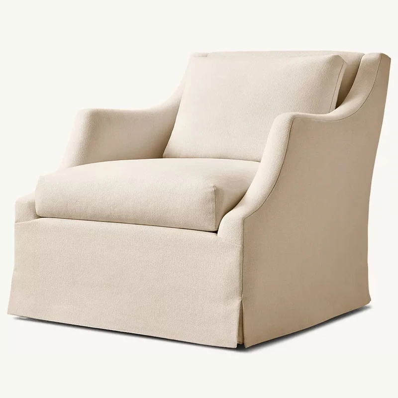 

sofa modern leisure European-style living room bedroom furniture single-seat tilting armchair linen cloth chair