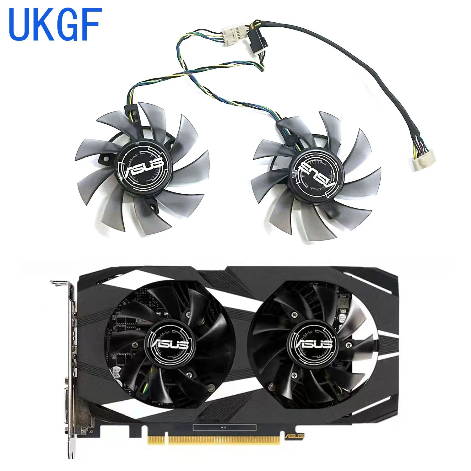 

Brand new 75MM 6PIN FD8015U12S GTX 1650 GPU fan for ASUS GeForce GTX1650 1660ti 6GB dual graphics card replacement