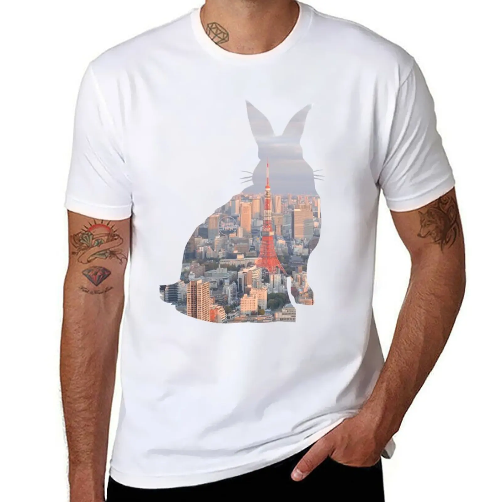 

Bunny Tokyo T-Shirt t shirt men 100% cotton luxury brand cotton t shirt man T-Shirt