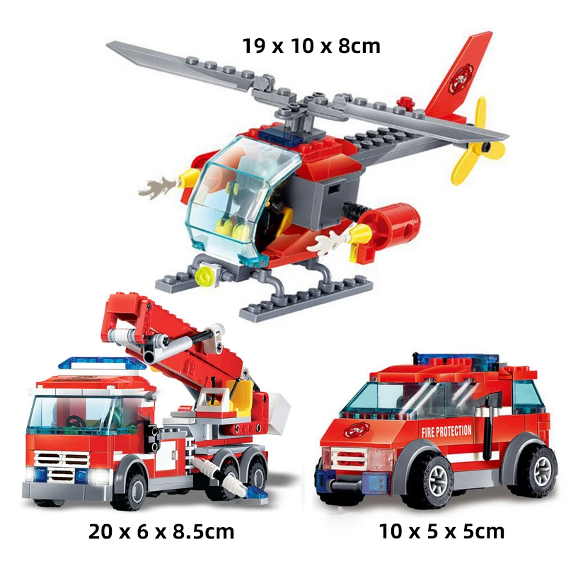 Building Blocks City Fire Station Model 774pcs Compatible Construction Firefighter man Truck Enlighten Bricks Toys Children