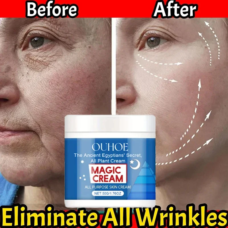 Crema facial mágica antiarrugas, Lifting instantáneo, reafirmante, antienvejecimiento, líneas finas, blanqueamiento, reparación hidratante, suavidad, cuidado de la piel