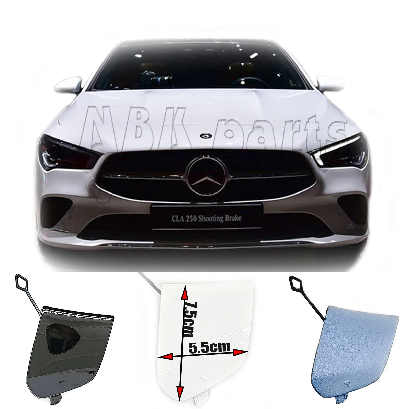 

Fit 20-23 Mercedes Benz CLA W118 C118 Coupe CLA180 CLA200 CLA220 CLA250 Front Tow Cover bumper Hook Eye Cap