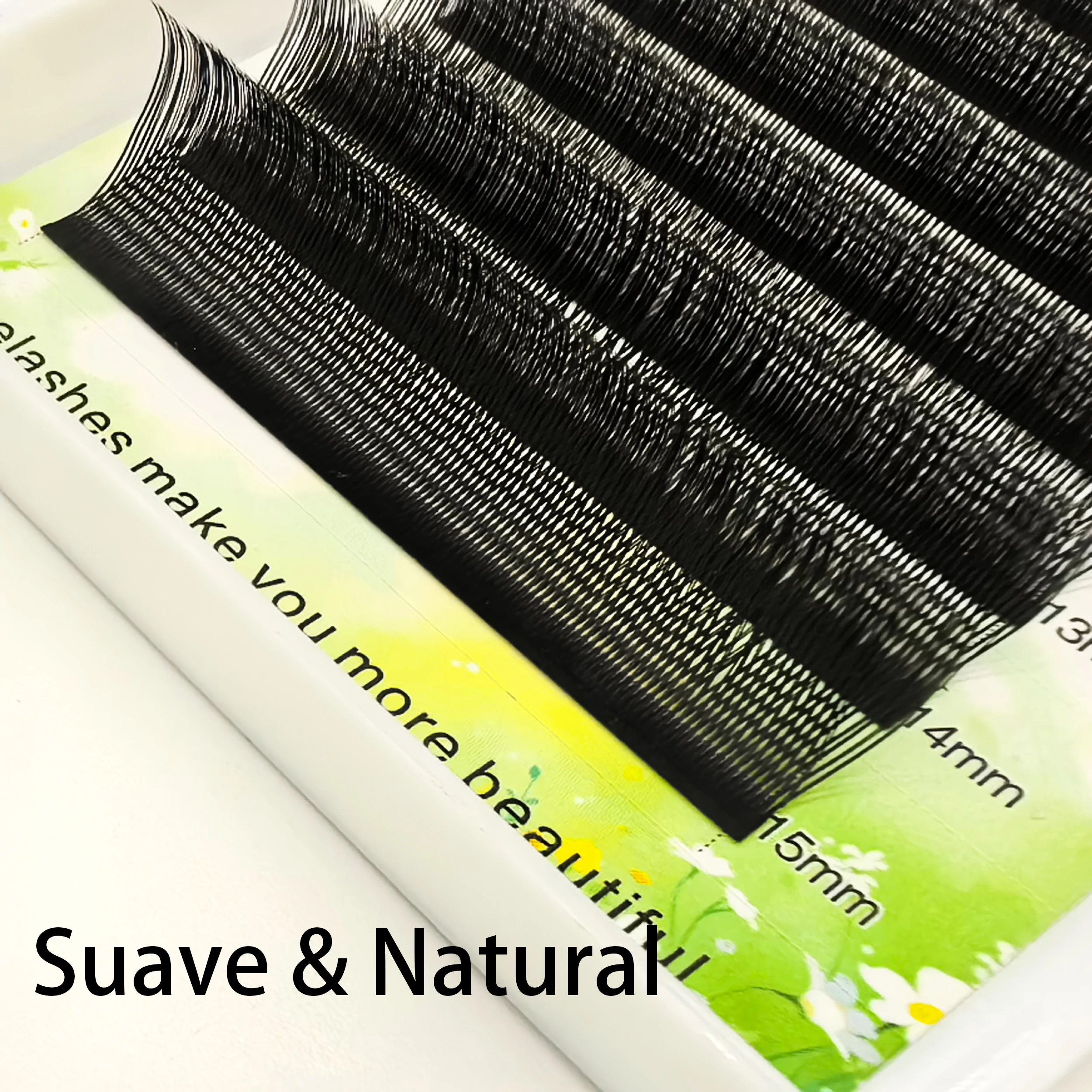 رموش Tbestt YY على شكل حرف U ملحقات رموش YY مراوح مسبقة الصنع ناعمة كاذبة YY U رموش برازيلية طبيعية YY Cilios ملحقات رموش