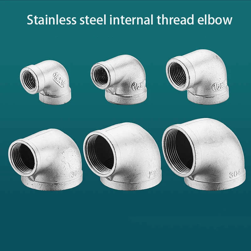 

1/3/5Pcs Stainless Steel Joint 1/2 "3/4" 1 "1.5" 2 "internal Thread Elbow Bent 90 Degree Internal Thread Water Pipe Joint