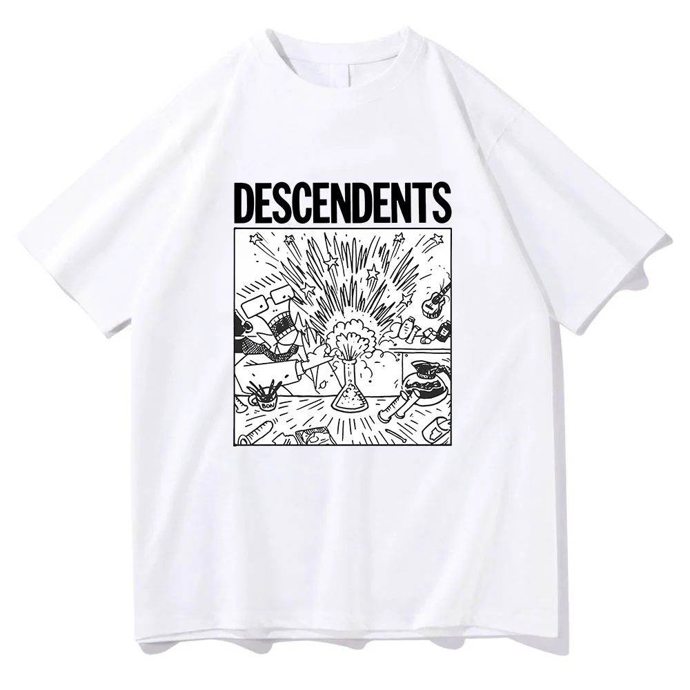 Pop Surfpunk Band Descendents T-shirt Men Summer Short Sleeve Tee-shirt Street Wear Graphic Printing T-shirt Grunge Fashion Tees