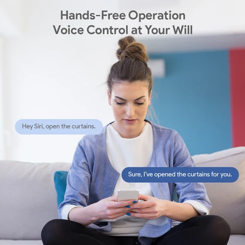 Imagen 2 del producto Robot de cortina de riel inteligente Tuya Zigbee/Bluetooth, empujador de cortina inteligente, Motor de cortina con ganchos, compatible con voz Siri Alexa