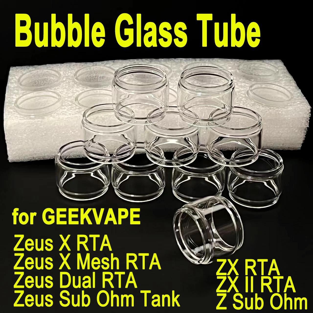 5/10PCS Ersatz Blase Glas Rohr für GEEKVAPE ZEUS rta Zeus X Mesh Z X ZX II Zeus dual Zeus Sub Ohm RTA Tank Zerstäuber Glas