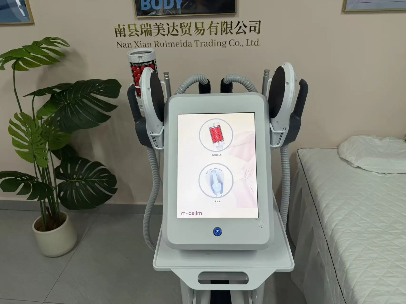 

6500W 200HZ Roller EMS Body Sculpt Machine RF Sculpting Weight Loss Electromagnetic Slimming Muscle Stimulation Massager MYOSLIM