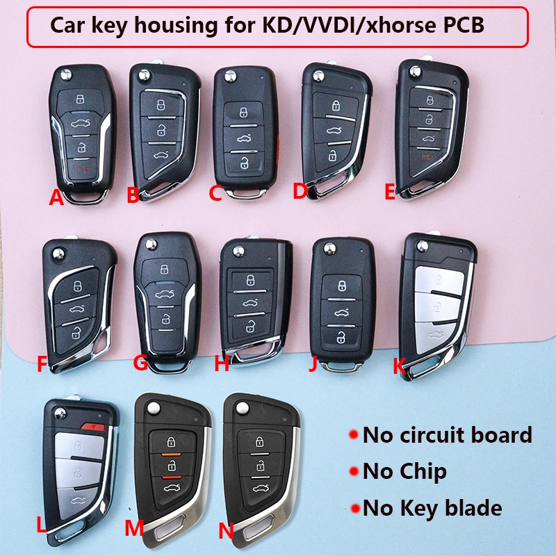 3, 4, 5 кнопок, автомобильный универсальный чехол для дистанционного брелока, корпус для KD, Xhorse, Vvdi, Keydiy
