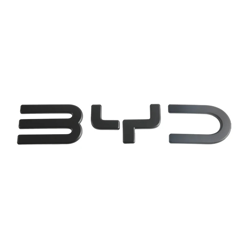 شارة السيارة رسالة شعار أسود ل BYD القرش 6 ثلاثية الأبعاد غطاء ملصق الجبهة الخلفية ديكور سيارة ملصق ل BYD القرش 6 اكسسوارات