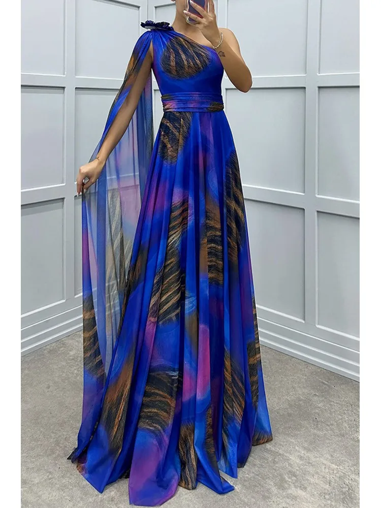 فساتين أفريقي أنيقة للنساء ، فستان ماكسي داشيكي ، ملابس نسائية تقليدية أفريقي ، فستان طويل خرافي ، الصيف والخريف #3