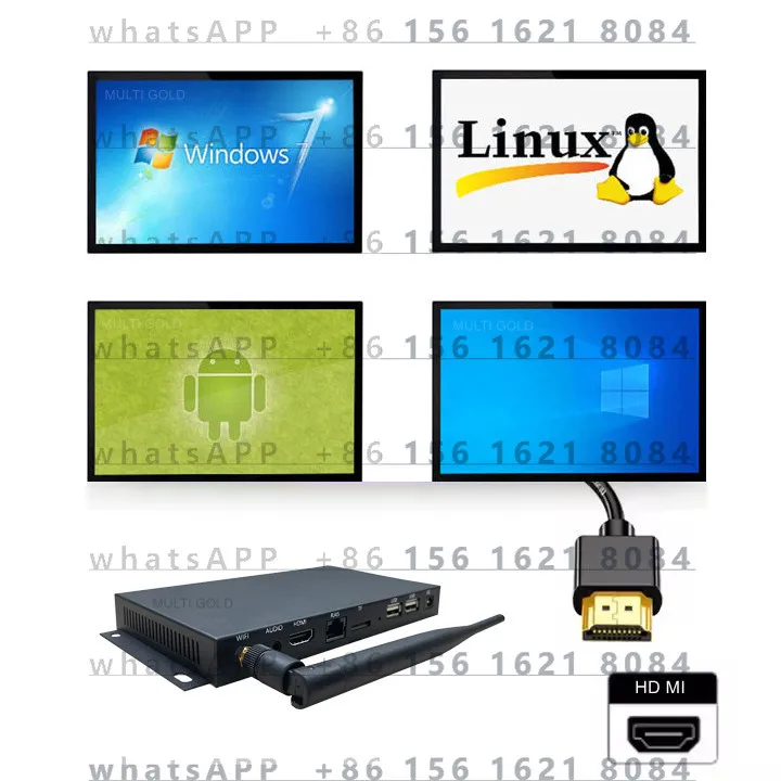 

RK3588 Android HD 4K 8K Commercial Media Player Metal Digital Signage Advertising Box Display