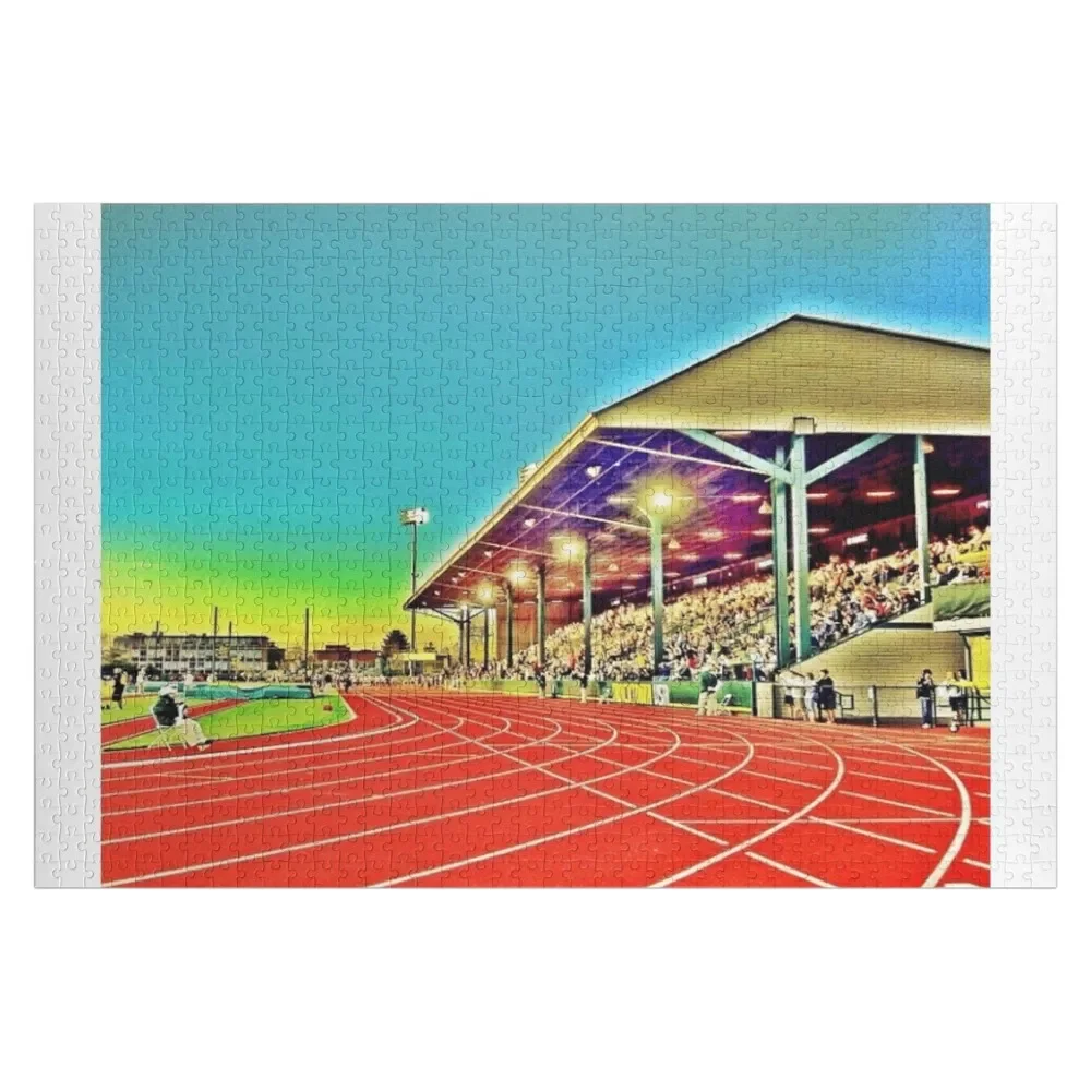 Runners Track and Field Pop Art Jigsaw Puzzle Woodens For Adults Scale Motors Toys For Children Puzzle