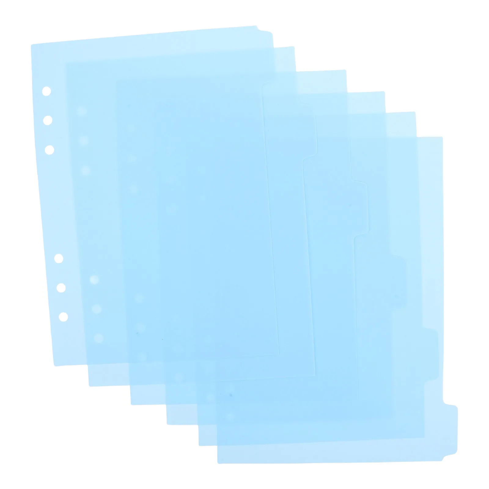 

6Pcs PP Plastic Index Dividers A5 with Tabs for Binder Notebook Planner Divider Pages Section Labeling Tear Resistant Quick