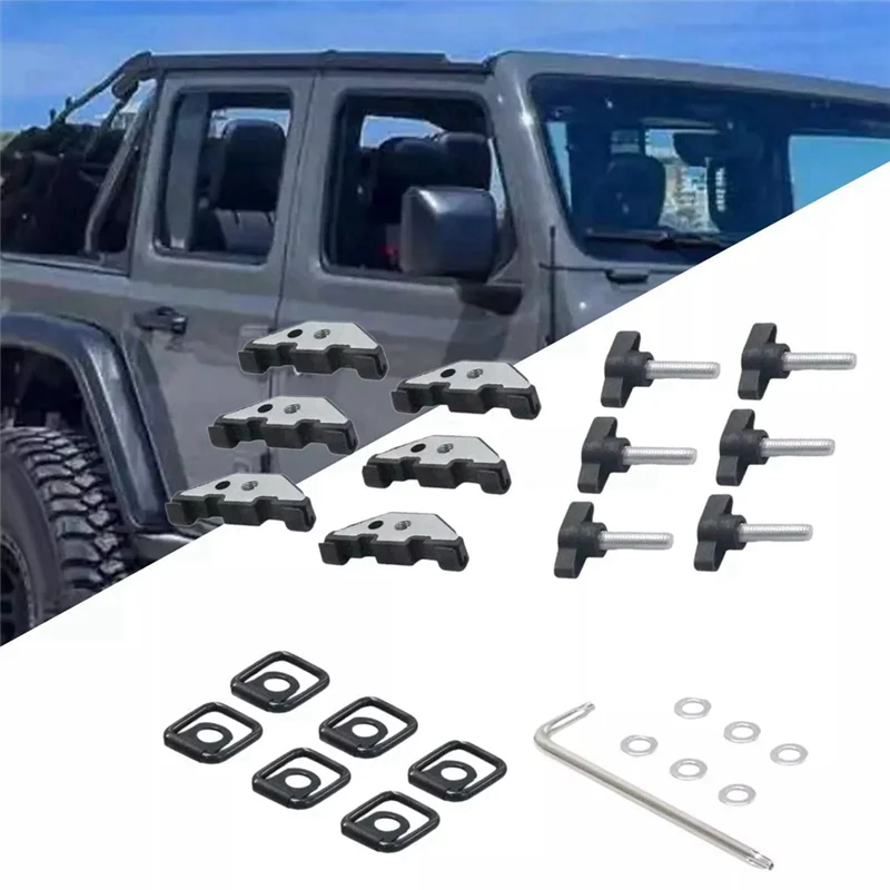 

A51K-Car Hard Top Bolt Комплект винтов с накатанной головкой для Jeep Wrangler JK Jku 2007-2018 Автомобильные аксессуары