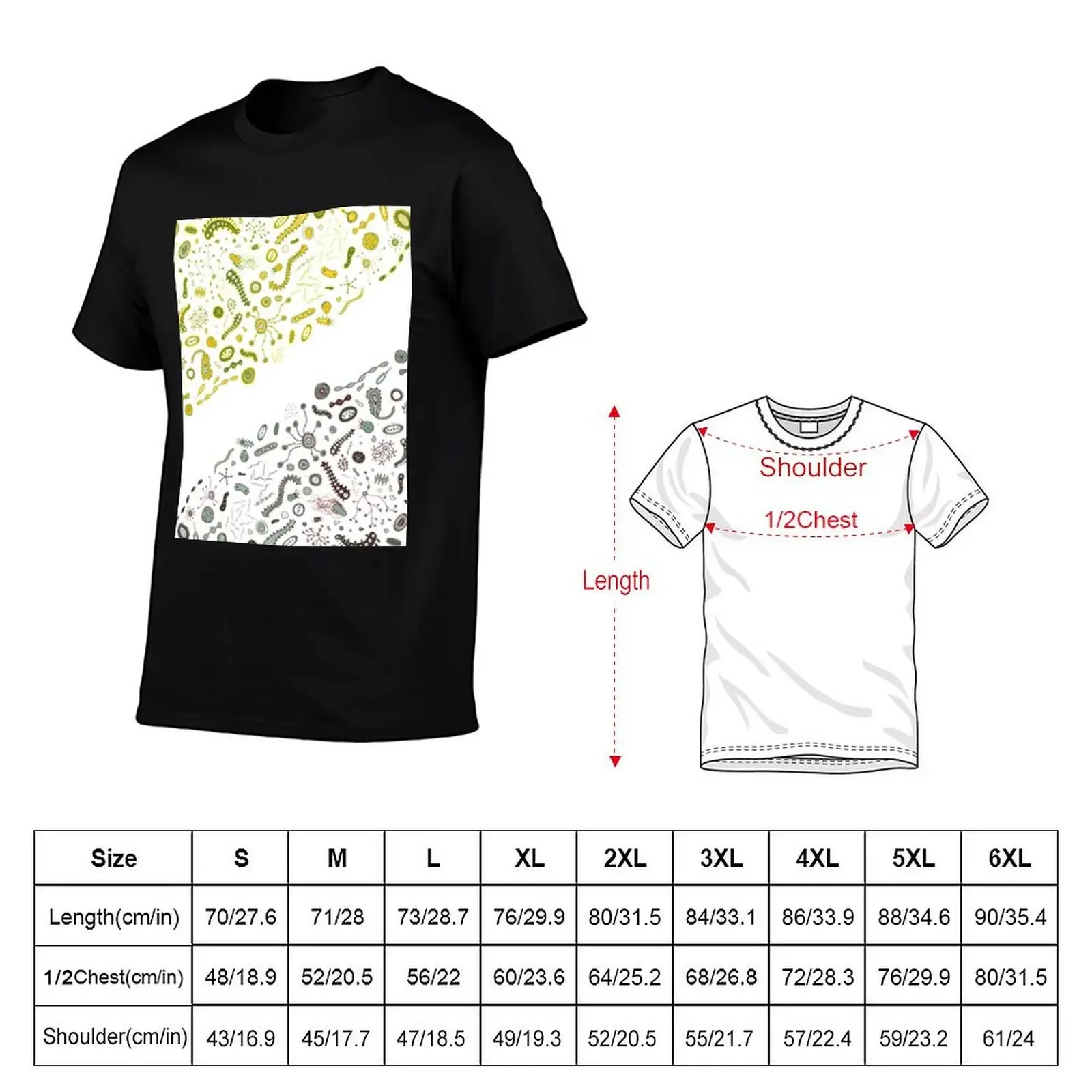 Microbiome Microbiology - Bacteria Parasite Biology - Microscopic Life T-Shirt sports fans anime stuff slim fit t shirts for men