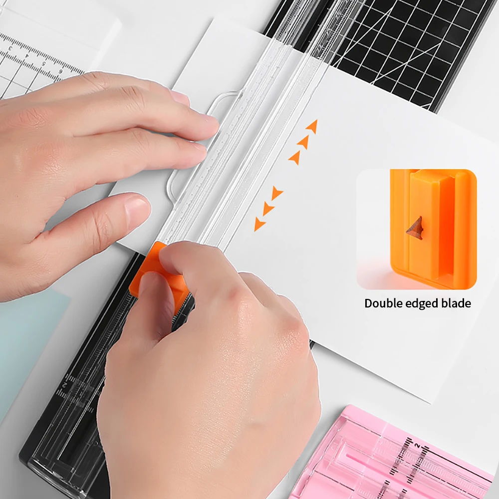 A4 Paper Cutter DIY Art Knife Office Tools Safety Protection Cutting Knife Photo Card Cutting Machine