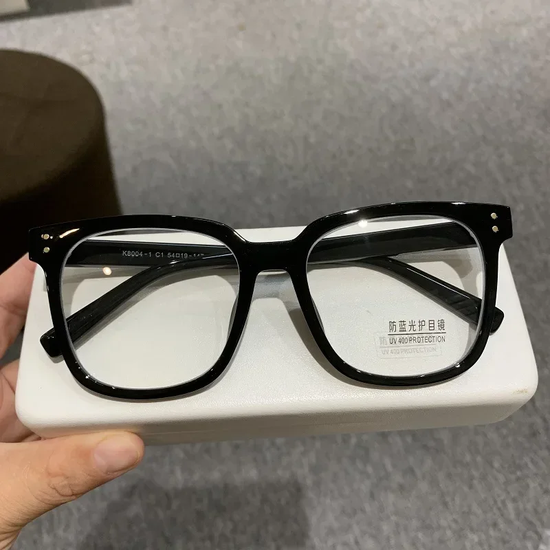 2023 Anti-radiation Diopter Prescription Eyeglasses New Big Frame Myopia Glasses Female Anti-Blue Light Near Sight Glasses