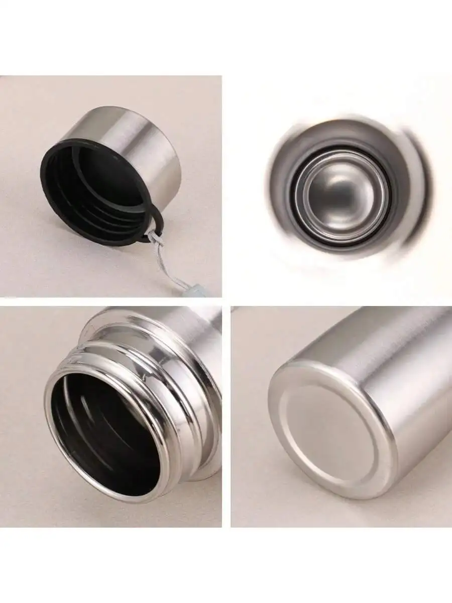 High Quality 1000ml Stainless Steel Sport Water Bottle Single-layer Rugged Water Cup Metal Flask Drinkware Camping Sports Gym