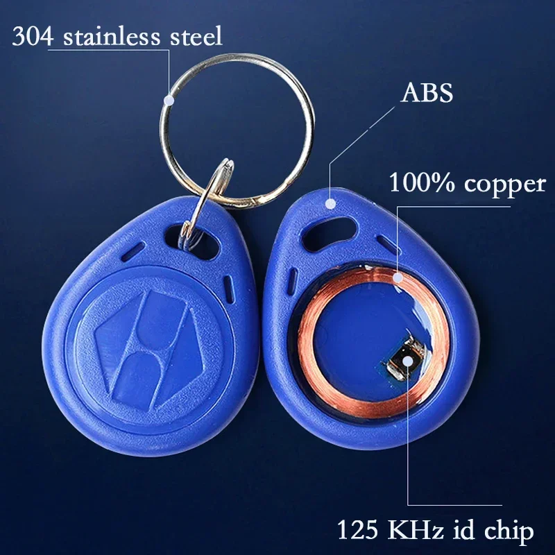 10pcs 125KHz T5577 Access Control Card Blank Key Tag RFID Chip Ring Cards Tags Keytag 125KHz Copy Rewritable Writable Duplicate