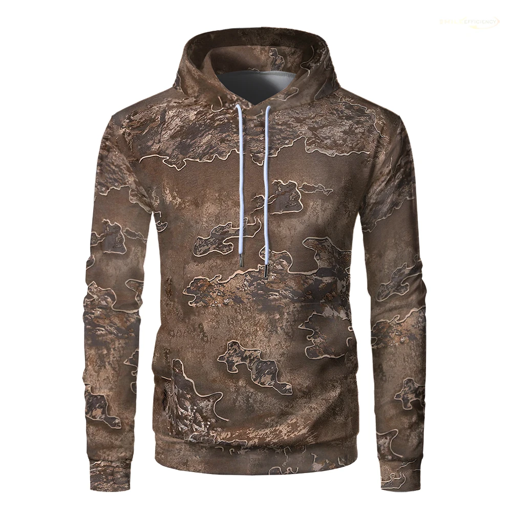 Hunting Camouflage Hoodie Unisex Breathable Camping Oversized Jungle Camo Sweatshirts Casual Hunter Outdoor Sports Mens Clothes